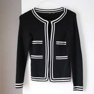 Black Striped Blazer